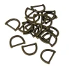 Marque Generique 20pcs Métal D-anneau Boucle Boucle Anneau Pour Sangle Gardien Bronze 17